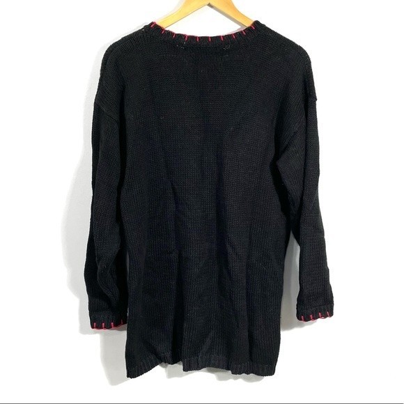 Vintage Santa Reindeer Snowflake Toys Mistletoe Christmas Ugly Holiday S… - Picture 6 of 8